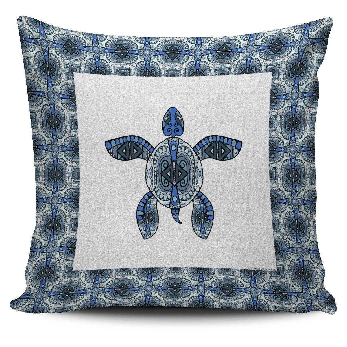 Cool Tribal Sea Turtle Pillow Covers V.2 