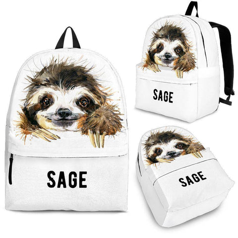 Image of Sloth Back Pack | Sage Backpack - Black - Pottery Barn Adult (Ages 13+) 