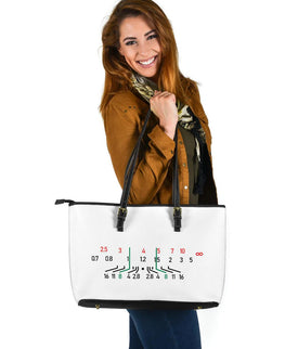 Focal Length, Large Vegan Leather Tote Bags 