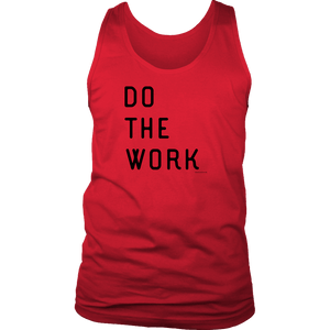 Do The Work | Mens | Black Print T-shirt District Mens Tank Red S