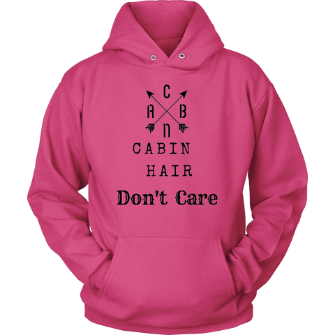 Image of CABN, Cabin Hair, Don't Care T-shirt Unisex Hoodie Sangria S