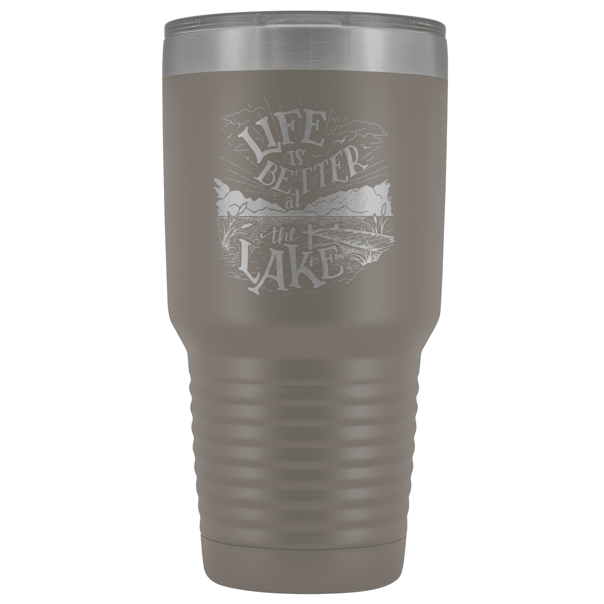 Life is Better at the Lake | 30 oz. tumbler Tumblers Pewter 