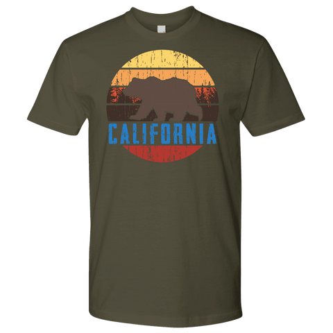 Image of Big Bear Lake California Shirt V.1 T-shirt Next Level Mens Shirt Military Green S
