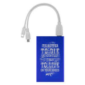 Better To Die On Your Feet Power Bank Power Banks Royal Blue 