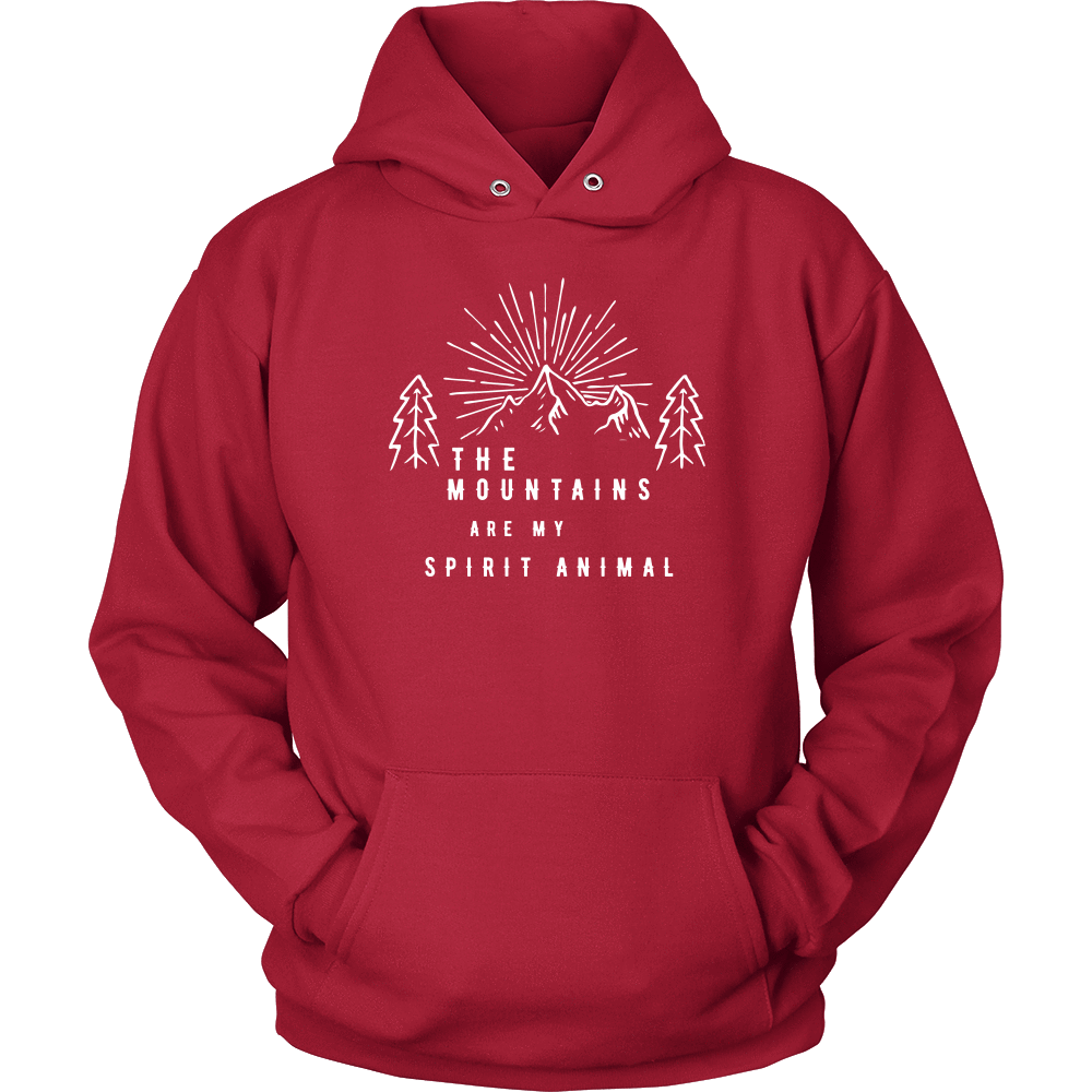 Mountains Spirit T Shirt 1 T-shirt Unisex Hoodie Red S