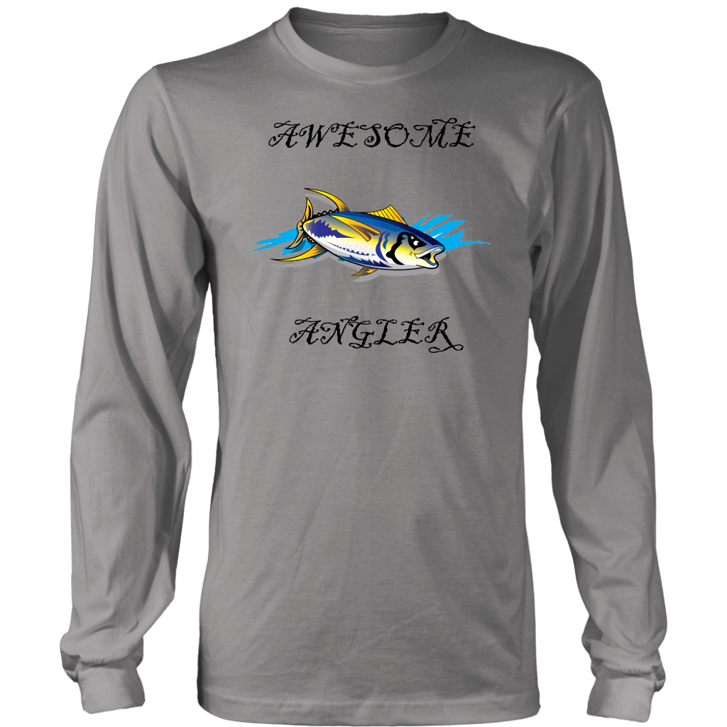 You're An Awesome Angler | V.3 Pirate T-shirt District Long Sleeve Shirt Grey S