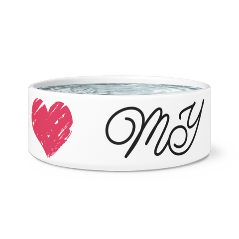 Image of Love my Aussie Dog Bowl Dog Bowls 1 