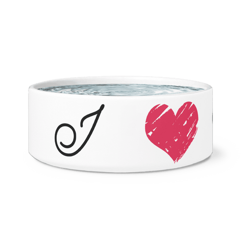 Image of Love my Aussie Dog Bowl Dog Bowls 