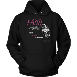 Faith, Matthew 17:20 T-shirt Unisex Hoodie Black S