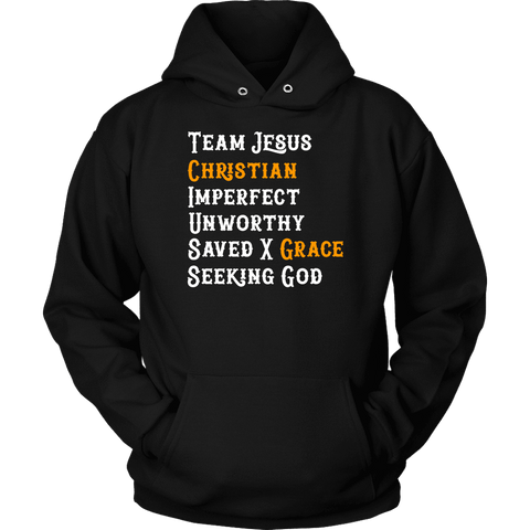 Image of Team Jesus T-shirt Unisex Hoodie Black S