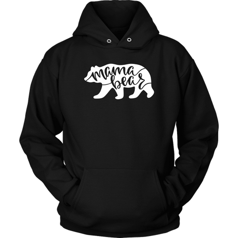 Image of Mama Bear Shirts T-shirt Unisex Hoodie Black S