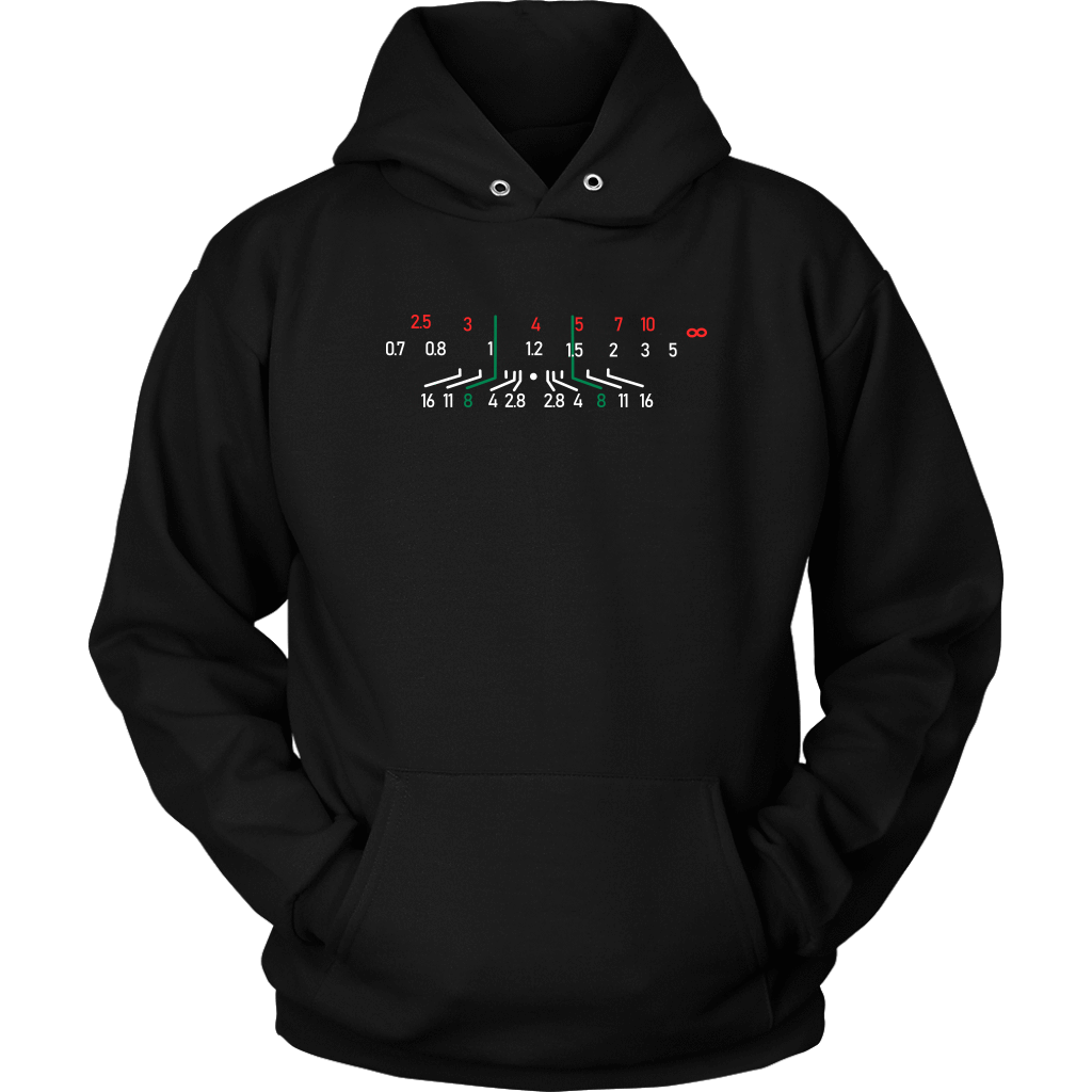 Focal Length, District Shirts and Hoodies T-shirt Unisex Hoodie Black S