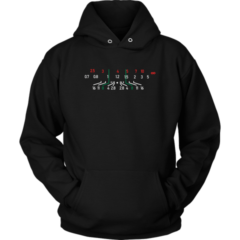 Image of Focal Length, District Shirts and Hoodies T-shirt Unisex Hoodie Black S