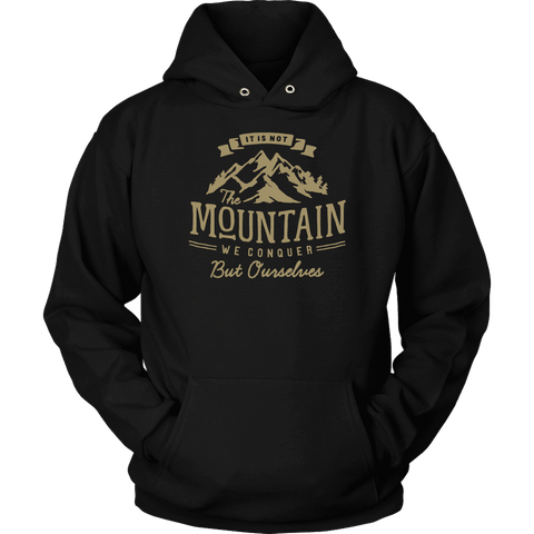 Image of We Conquer Ourselves, Long Sleeve and Hoodies T-shirt Unisex Hoodie Black S