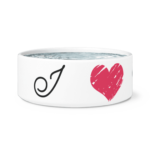 Image of Love my Aussie Dog Bowl Dog Bowls 