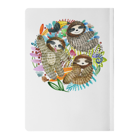 Watercolor Sloth Trio | Paperback Journal