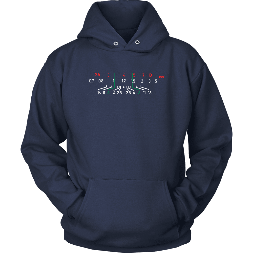 Focal Length, District Shirts and Hoodies T-shirt Unisex Hoodie Navy S