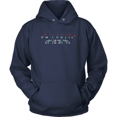 Image of Focal Length, District Shirts and Hoodies T-shirt Unisex Hoodie Navy S