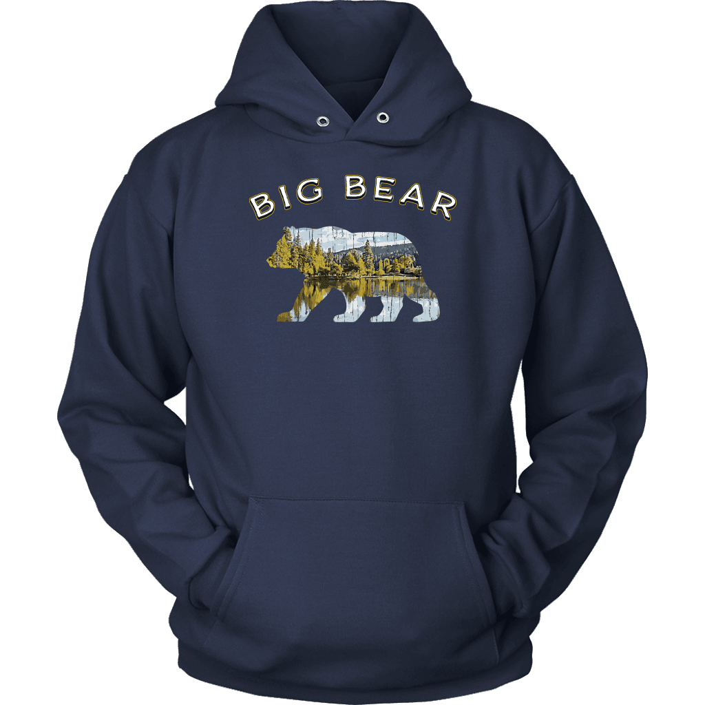 Big Bear v.1, Hoodies T-shirt Unisex Hoodie Navy S