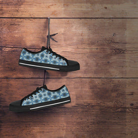 Handcrafted Tribal Pattern on Premium Canvas Shoes Shoes 