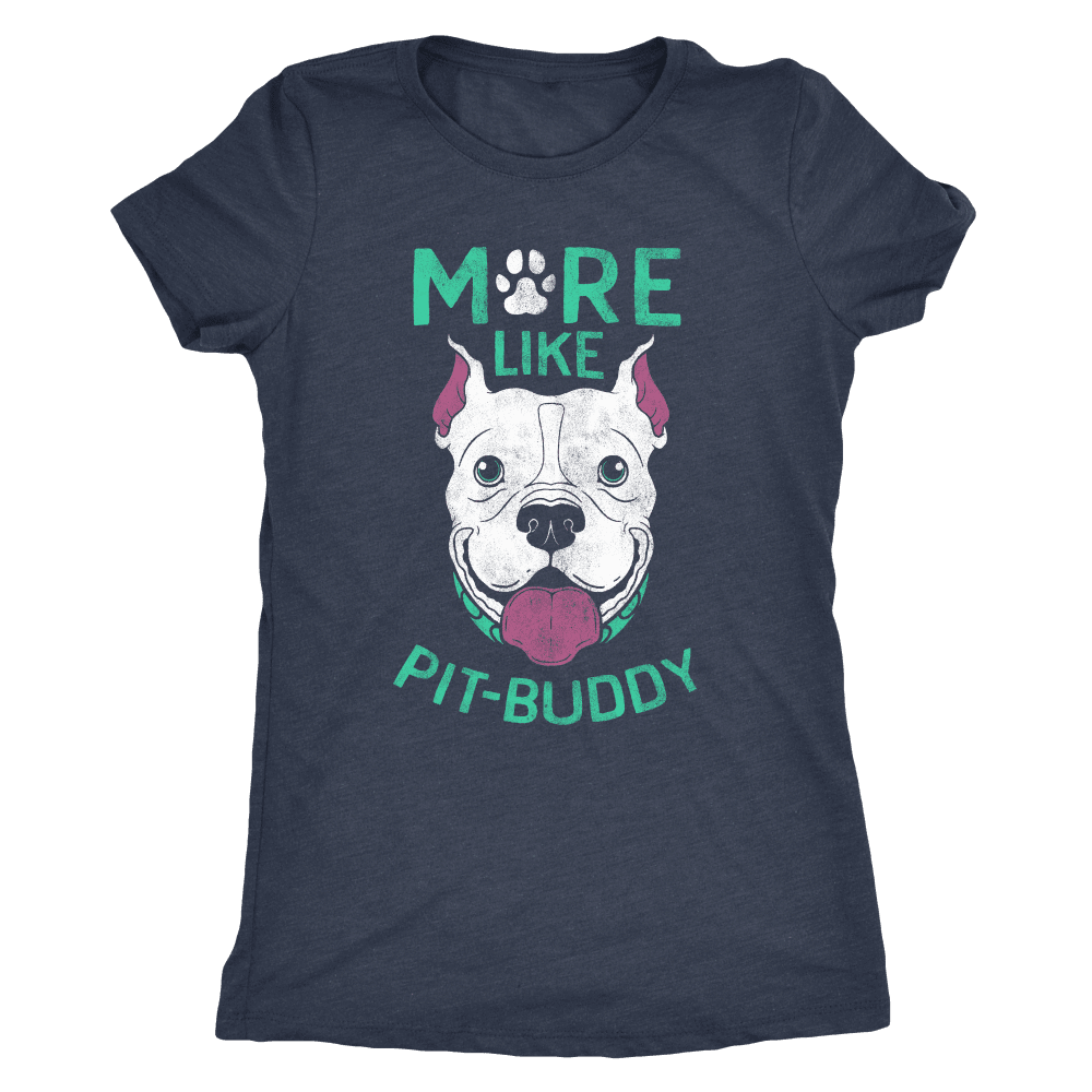 Pit Buddy Shirts and Hoodies T-shirt Next Level Womens Triblend Vintage Navy S