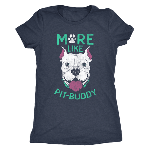 Image of Pit Buddy Shirts and Hoodies T-shirt Next Level Womens Triblend Vintage Navy S
