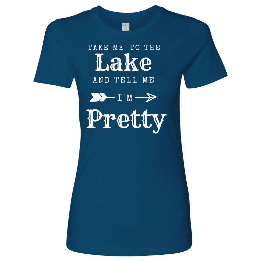 To The Lake T-shirt Next Level Womens Shirt Cool Blue S