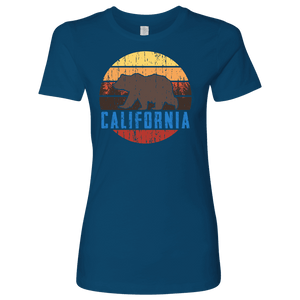 Big Bear California Shirt V.1, Womens Shirts T-shirt Next Level Womens Shirt Cool Blue S