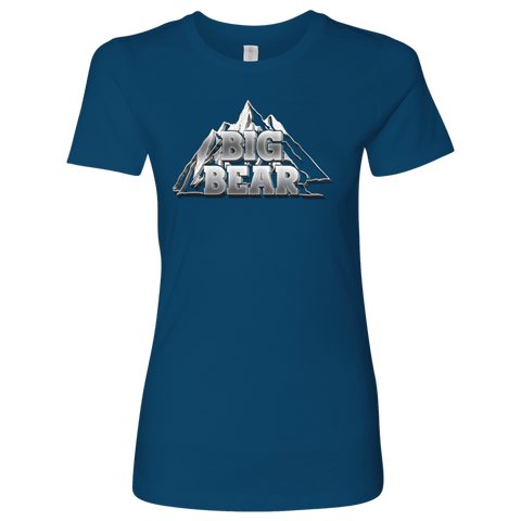 Image of Big Bear V.2, Womens T-shirt Next Level Womens Shirt Cool Blue S