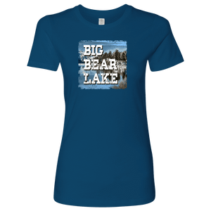 Big Bear Lake V.1, Women's Shirt T-shirt Next Level Womens Shirt Cool Blue S