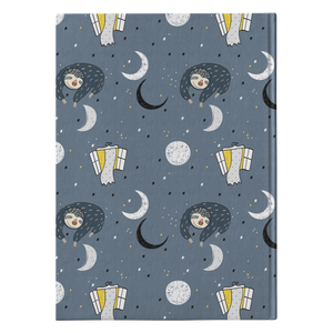 Sleeping Space Sloth Journal | Hard Cover