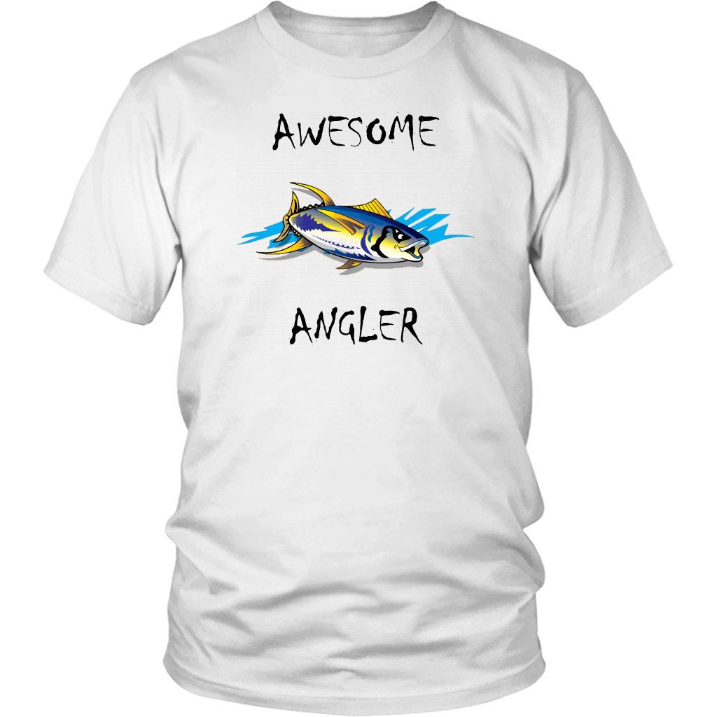 You're An Awesome Angler | V.2 Chiller T-shirt District Unisex Shirt White S