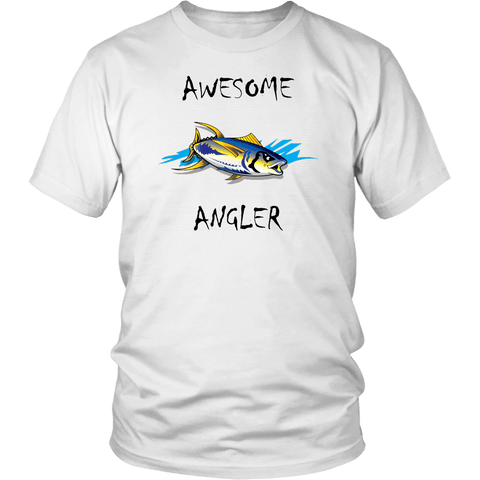 Image of You're An Awesome Angler | V.2 Chiller T-shirt District Unisex Shirt White S