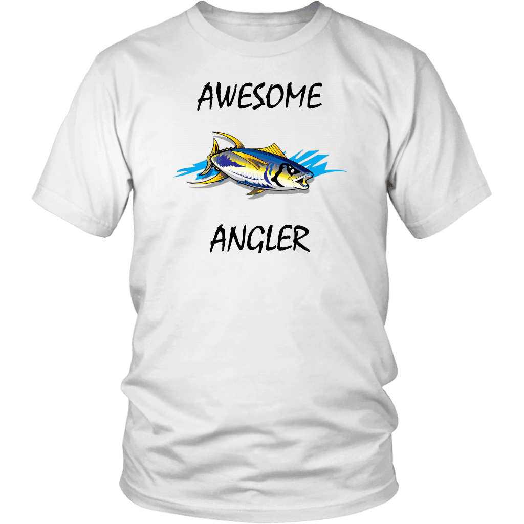 You're An Awesome Angler | V.1 Mistral T-shirt District Unisex Shirt White S