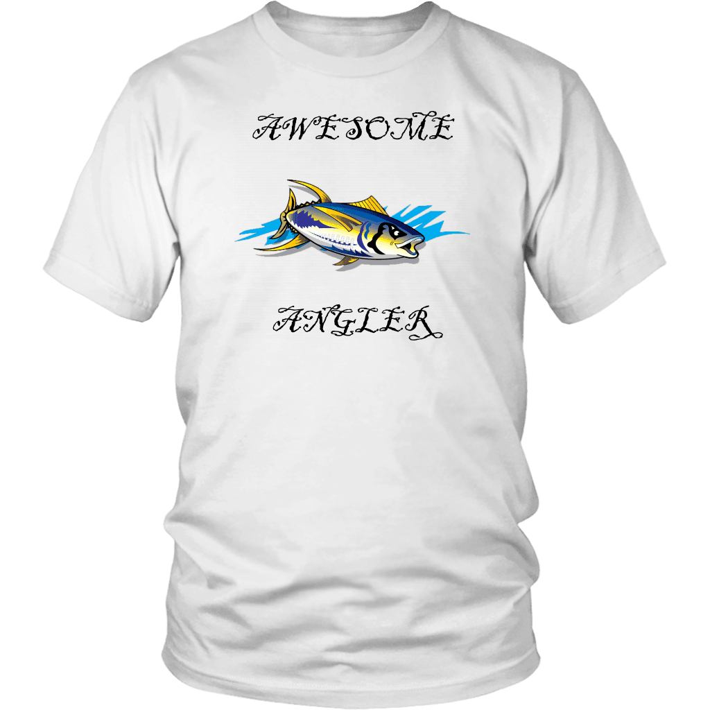 You're An Awesome Angler | V.3 Pirate T-shirt District Unisex Shirt White S