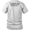 Voices in Her Head | Black Print T-shirt District Unisex Shirt White S