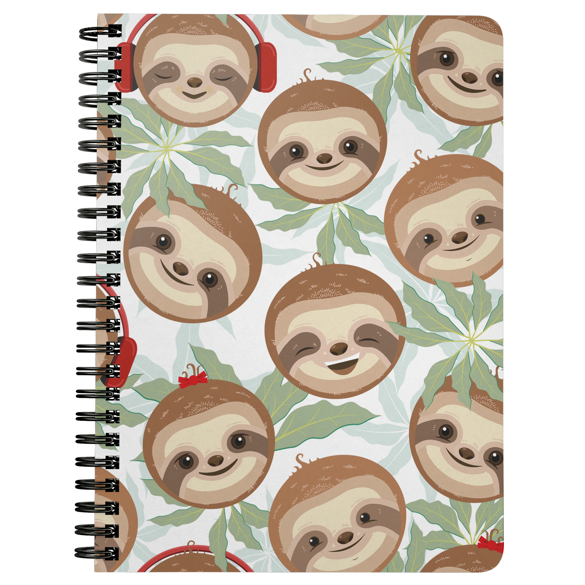 Happy DJ Sloth Journal | Spiral Bound