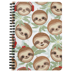 Happy DJ Sloth Journal | Spiral Bound