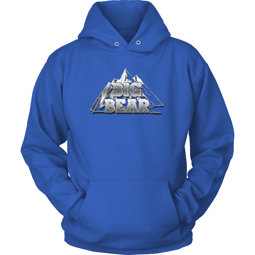 Big Bear V.2, Hoodies Long Sleeve T-shirt Unisex Hoodie Royal Blue S