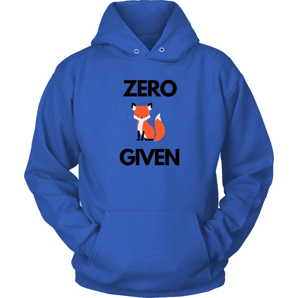 Zero Fox Given T-shirt Unisex Hoodie Royal Blue S