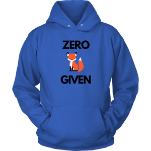 Zero Fox Given T-shirt Unisex Hoodie Royal Blue S