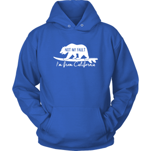 From California T-shirt Unisex Hoodie Royal Blue S
