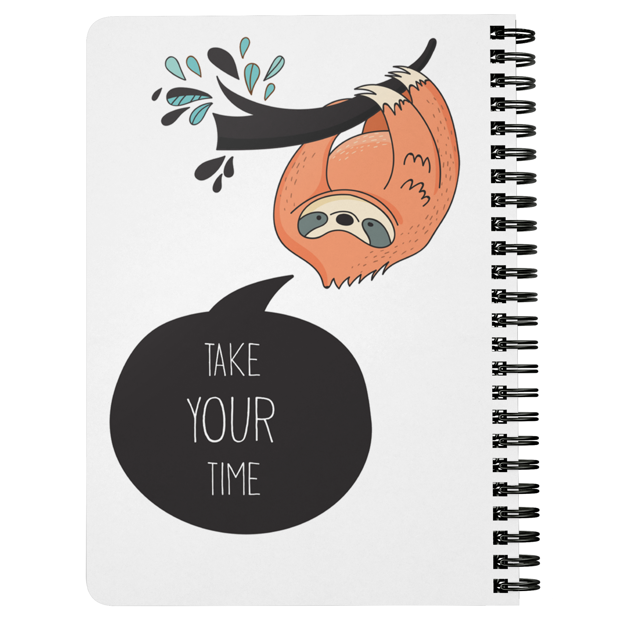 Take Your Time Sloth Journal | Spiral