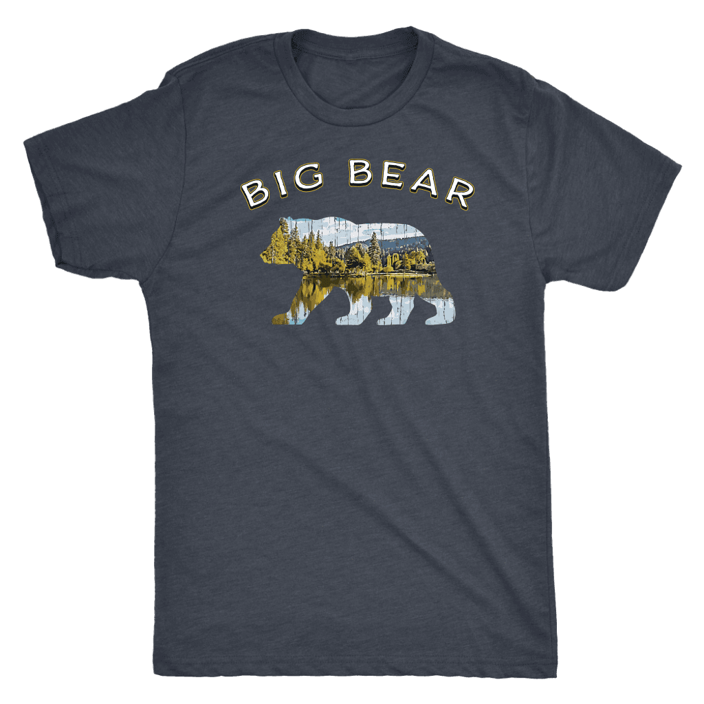 Big Bear V.1 Men's Shirts T-shirt Next Level Mens Triblend Vintage Navy S