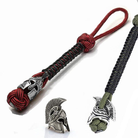 Image of Spartan Lanyard Version , Are You a Warrior? Key Chains 
