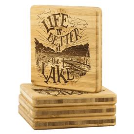 Life is Better at the Lake Coasters