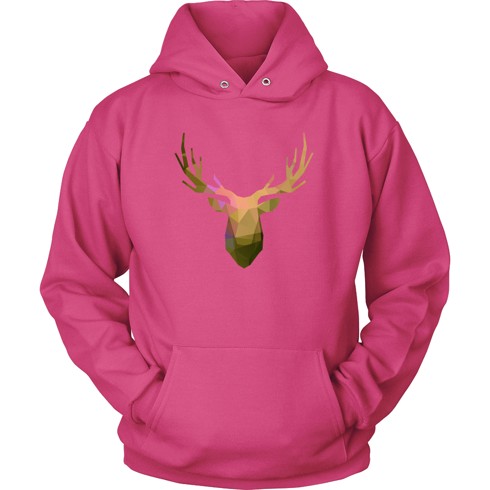 Deer Polygonal 2 T-shirt Unisex Hoodie Sangria S