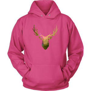 Deer Polygonal 2 T-shirt Unisex Hoodie Sangria S