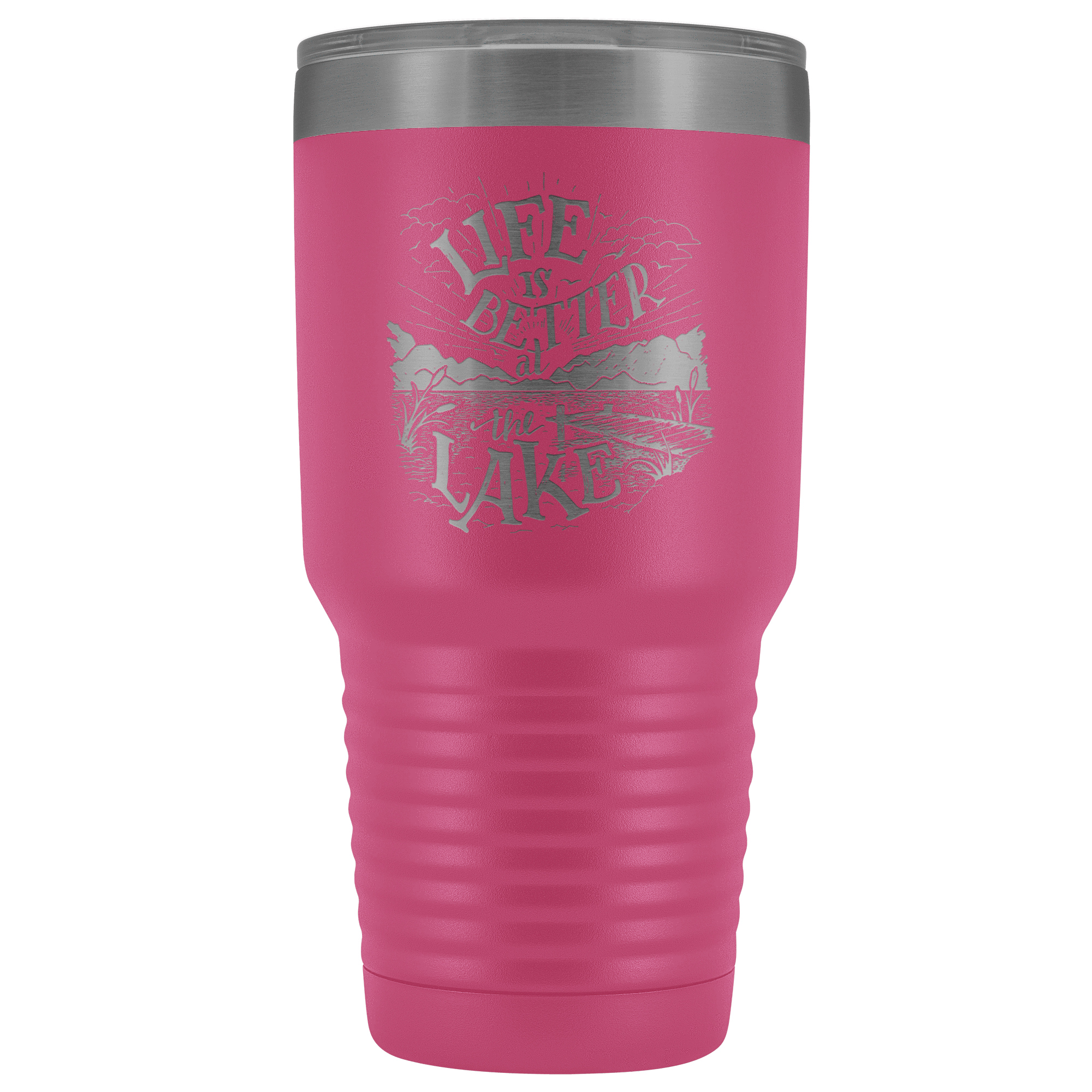 Life is Better at the Lake | 30 oz. tumbler Tumblers Pink 