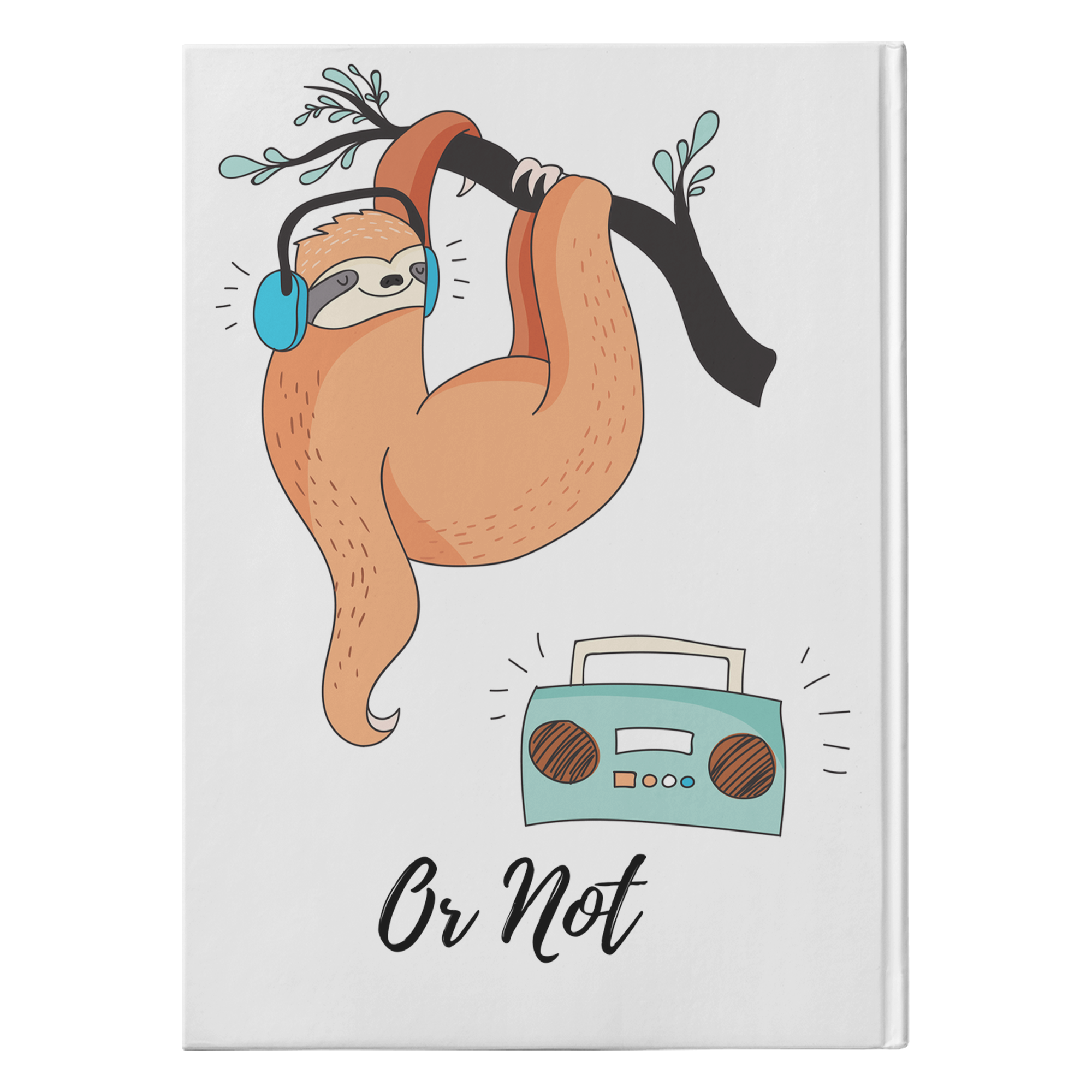 Dope Beats Sloth | Hardcover Journal